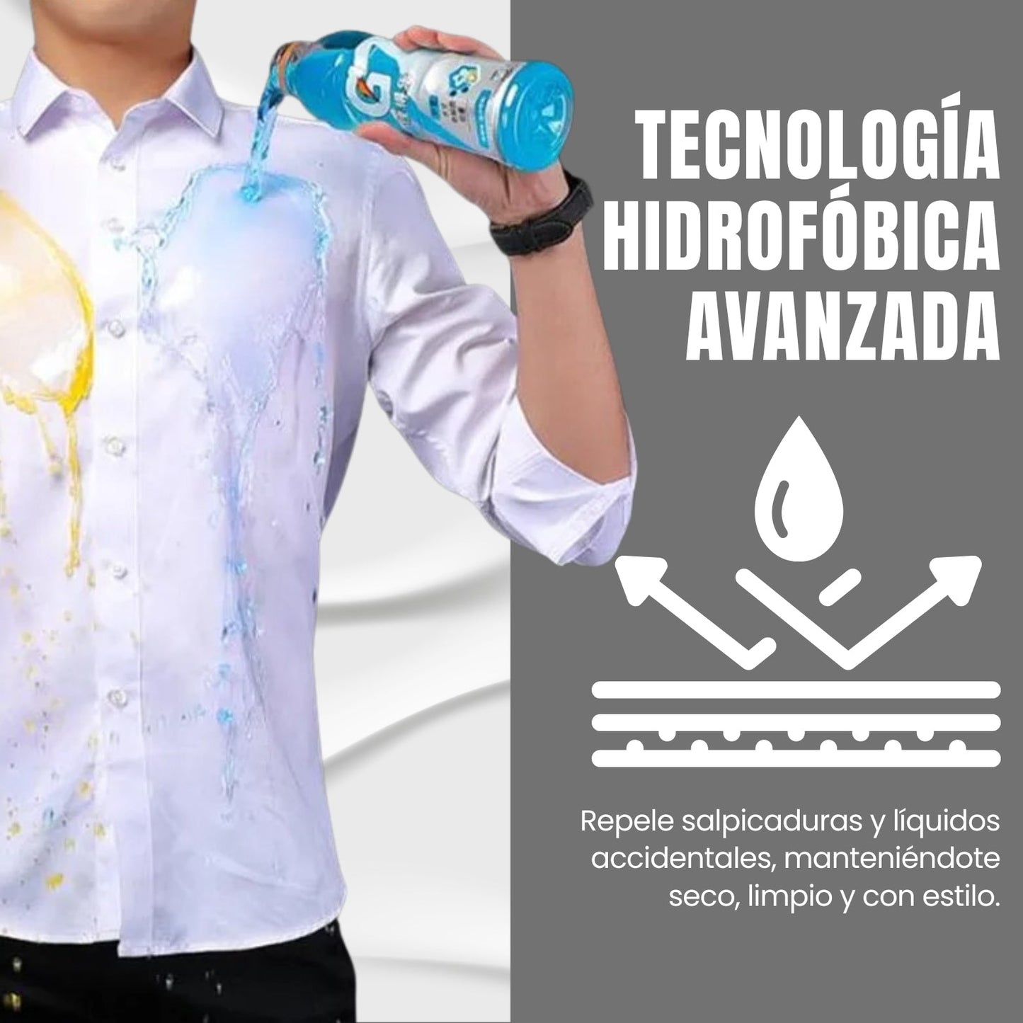 Long Sleeve Camisa Hidrofóbica (strech)