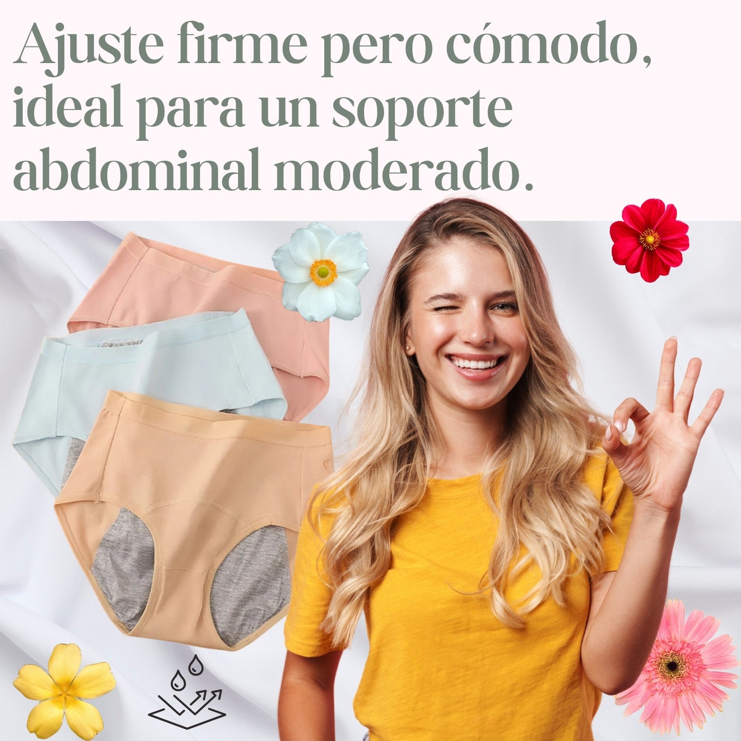 Interiores para incontinencia y flujo menstrual (Pack X 4)