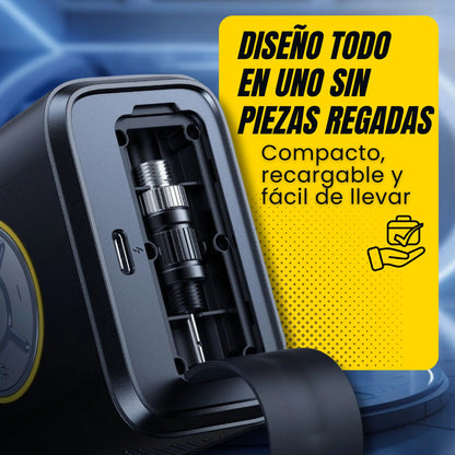 Compresor de aire portátil recargable