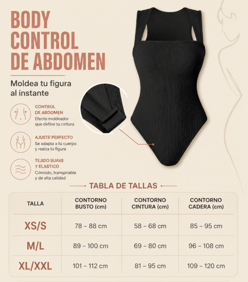 Pack de 3 Bodysuit Cuello Cuadrado