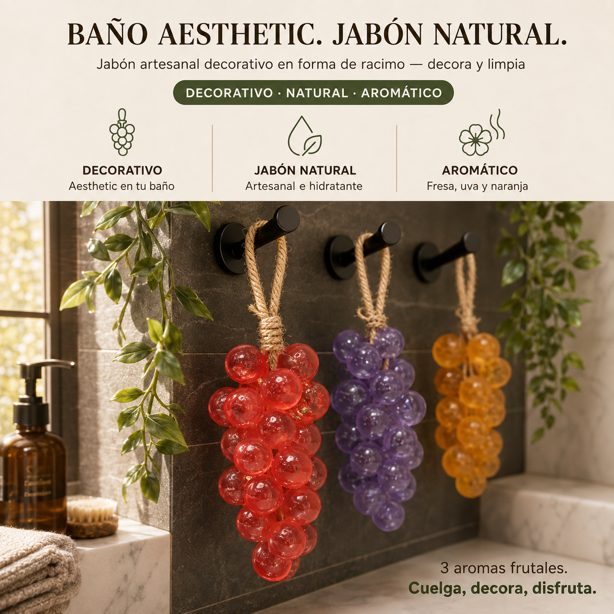 Jabon Racimo Artesanal (Pack x 2)
